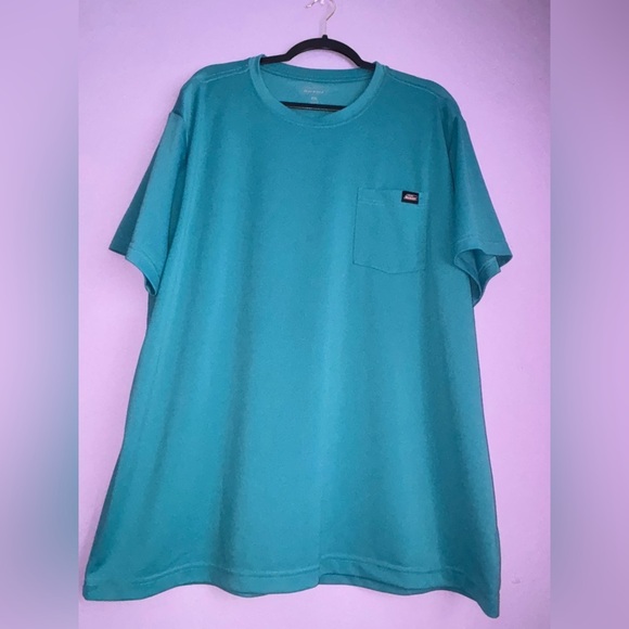 Dickies Men's Aqua Short Sleeve Tee - Picture 1 of 10